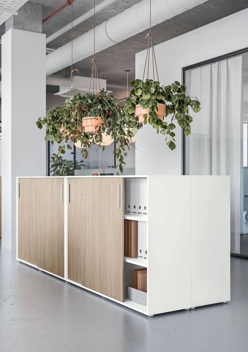 Arredamento per ufficio, scorrevoli contenitori ark walco.