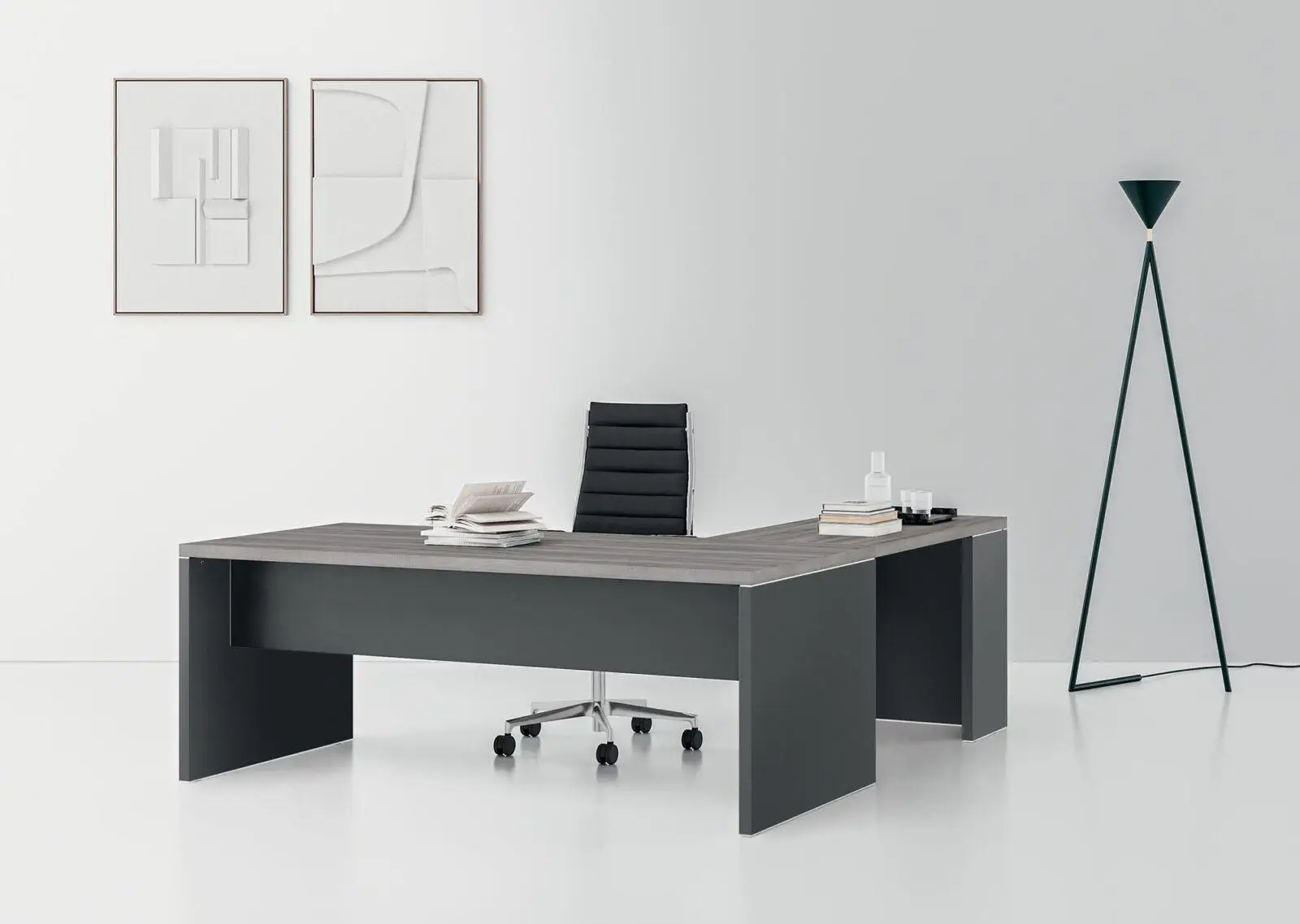 Arredamento per ufficio, scrivania direzionale alfa plus 7 walco.