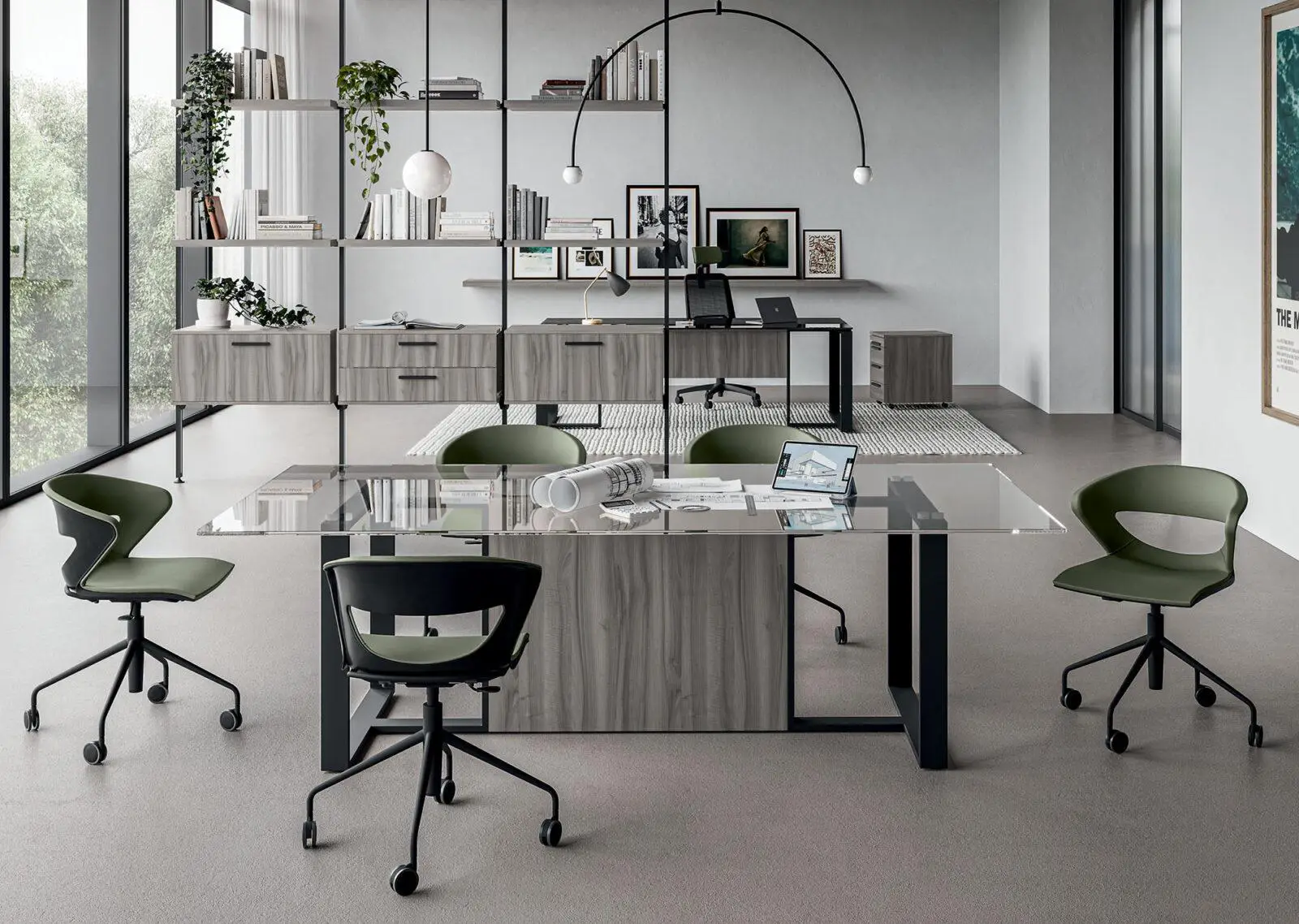 Arredamento per ufficio, scrivania direzionale kronos 2 walco.